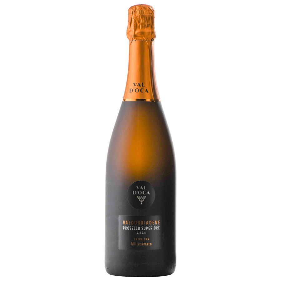 Prosecco Superiore di Valdobbiadene Extra Dry 'Nero' DOCG millesimato 2022  – Val D'Oca –  enocultura a domicilio